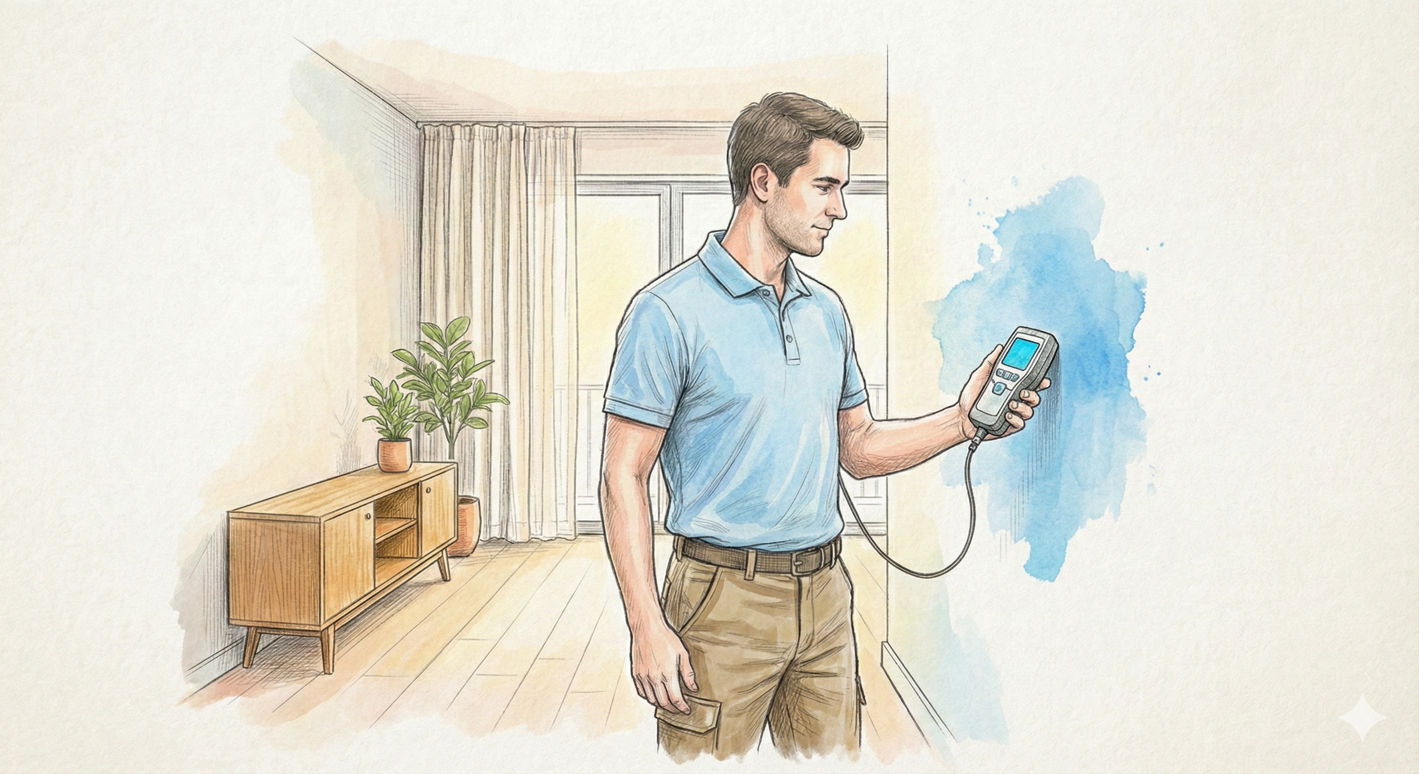 On-site mold assessment and moisture inspection